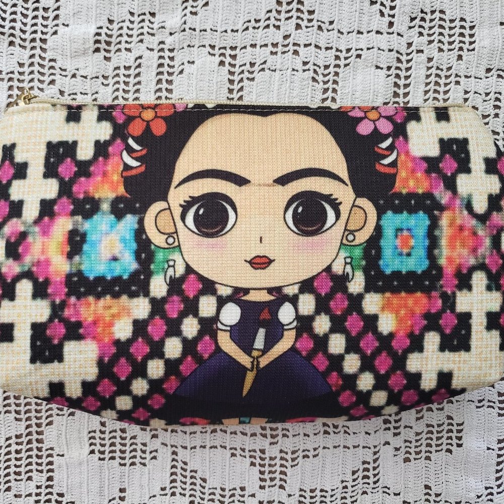 Frida Kahlo Clutch Bag Mexican Artisan